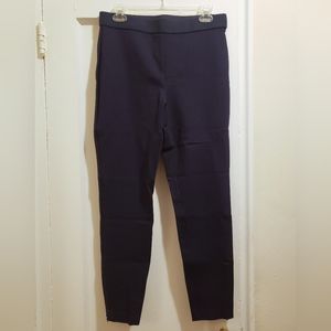 NWT Navy blue legging style dress pants with zipper ankle